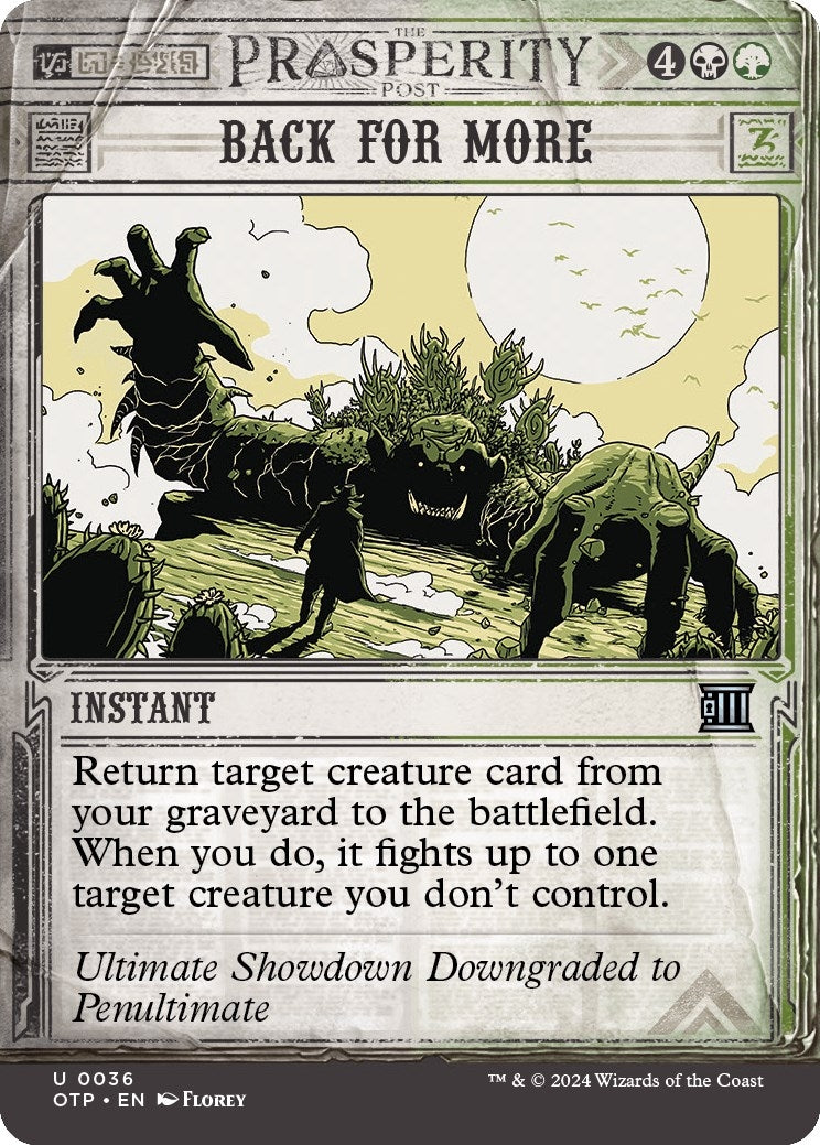 Image for Back for More (36) - Magic: The Gathering