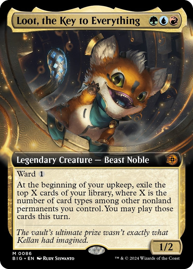 Image for Loot, the Key to Everything (Extended Art) (86) - Magic: The Gathering