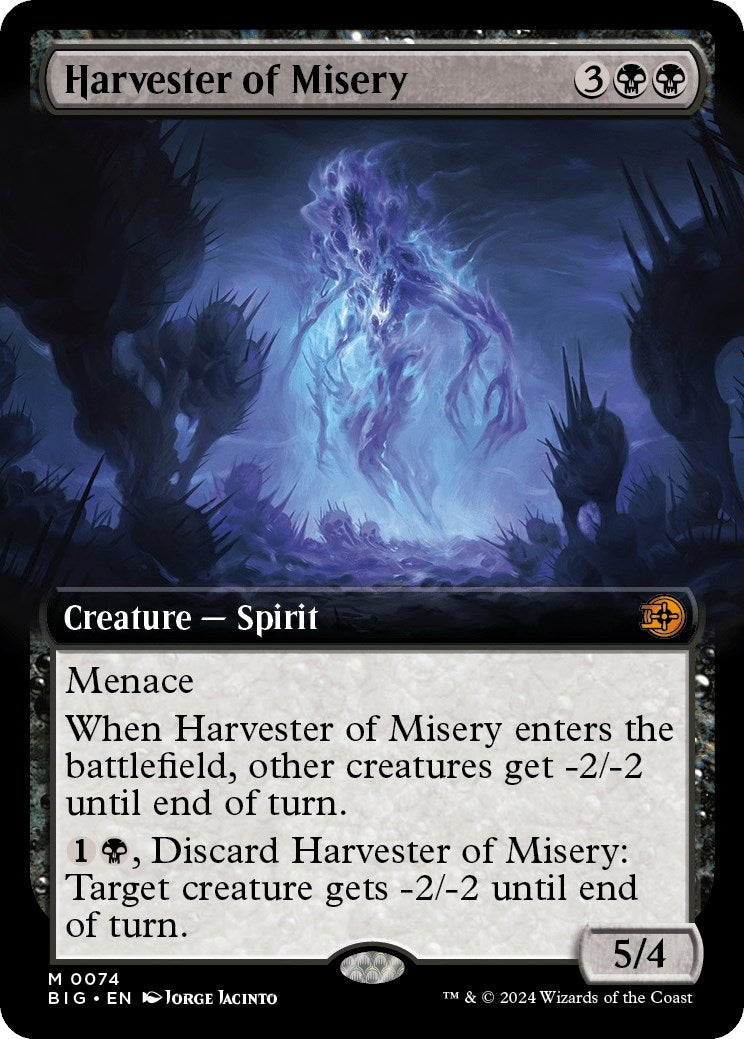 Image for Harvester of Misery (Extended Art) (74) - Magic: The Gathering
