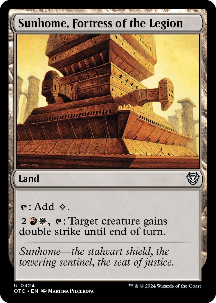 Image for Sunhome, Fortress of the Legion (324) (OTC) - Magic: The Gathering