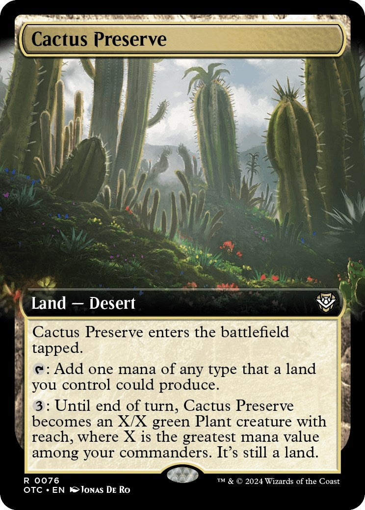 Image for Cactus Preserve (Extended Art) (76) - Magic: The Gathering