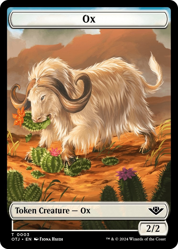 Image for Ox Token (3) - Magic: The Gathering