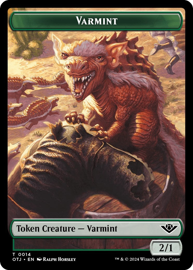 Image for Varmint // Plot Double-Sided Token (14 // 20) - Magic: The Gathering