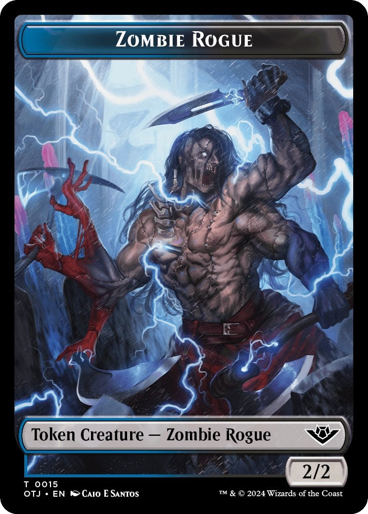 Image for Zombie Rogue // Plot Double-Sided Token (15 // 20) - Magic: The Gathering