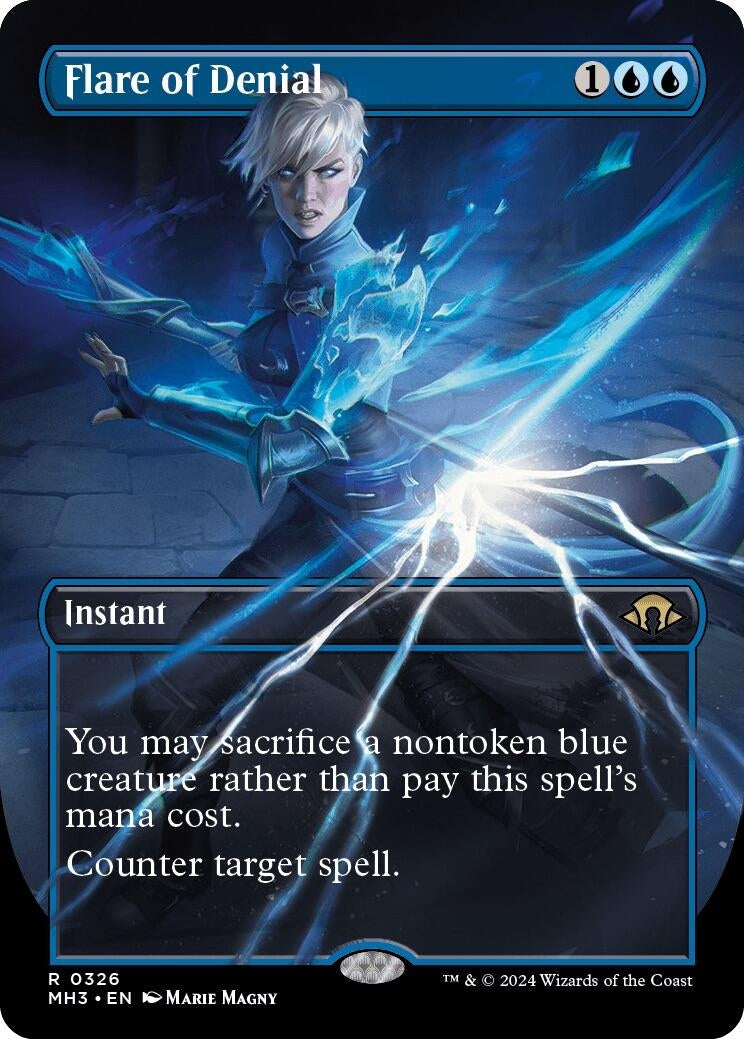 Image for Flare of Denial (Borderless) (326) - Magic: The Gathering