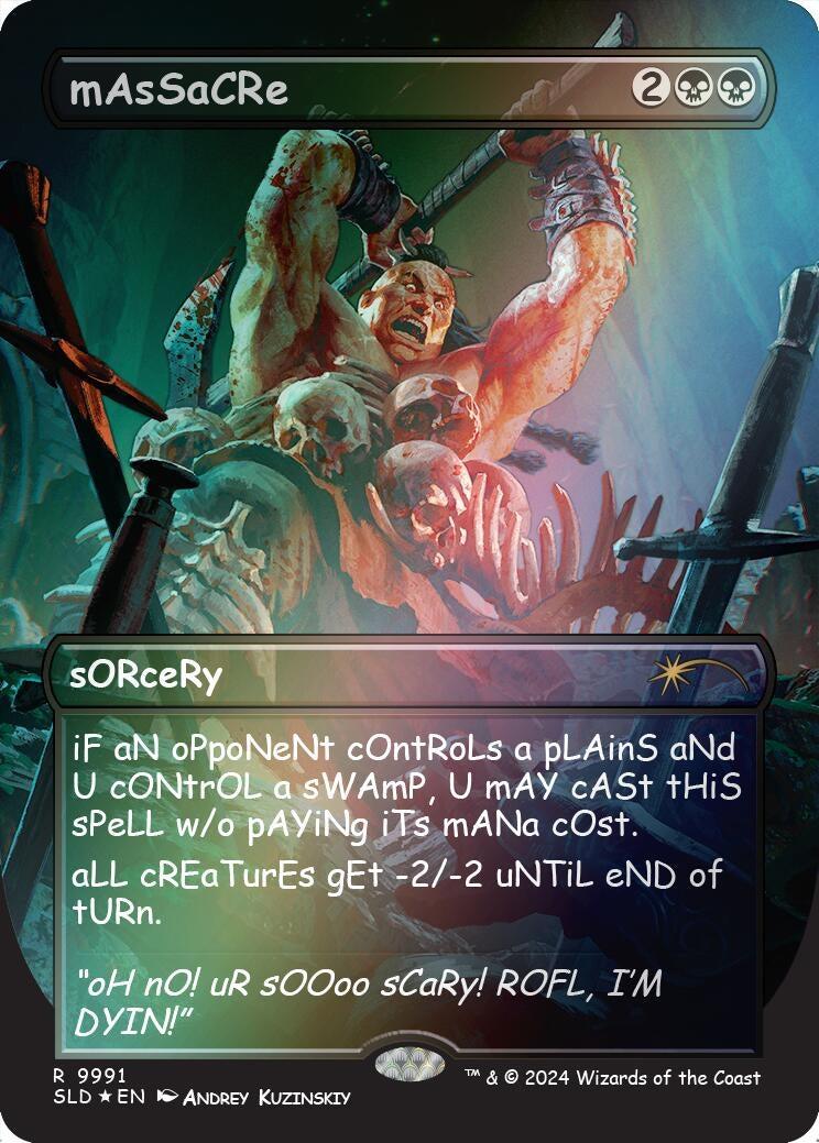 Image for mAsSaCRe (Rainbow Foil) (9991) - Magic: The Gathering