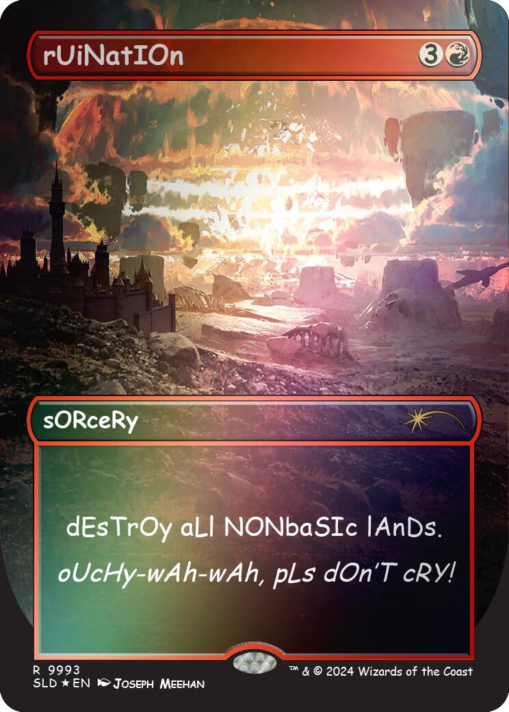 Image for rUiNatIOn (Rainbow Foil) (9993) - Magic: The Gathering