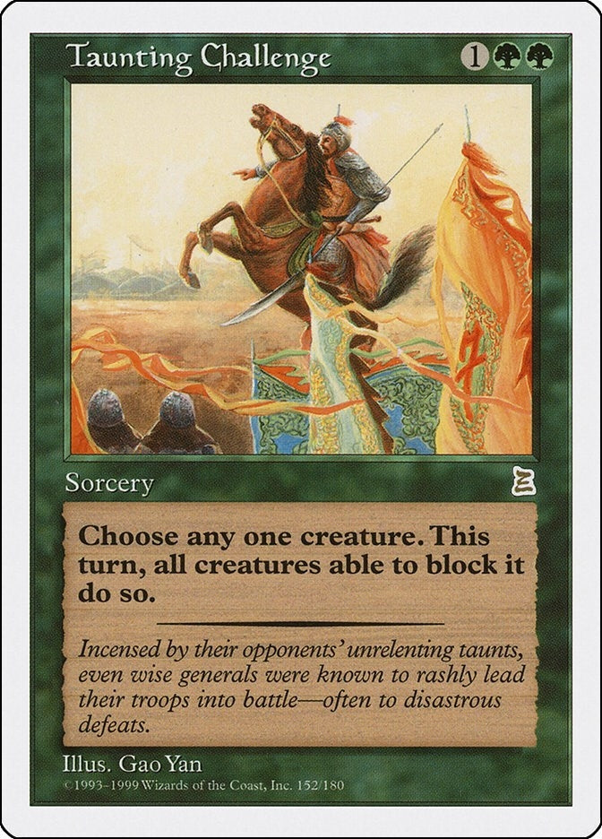 Image for Taunting Challenge (152) - Magic: The Gathering