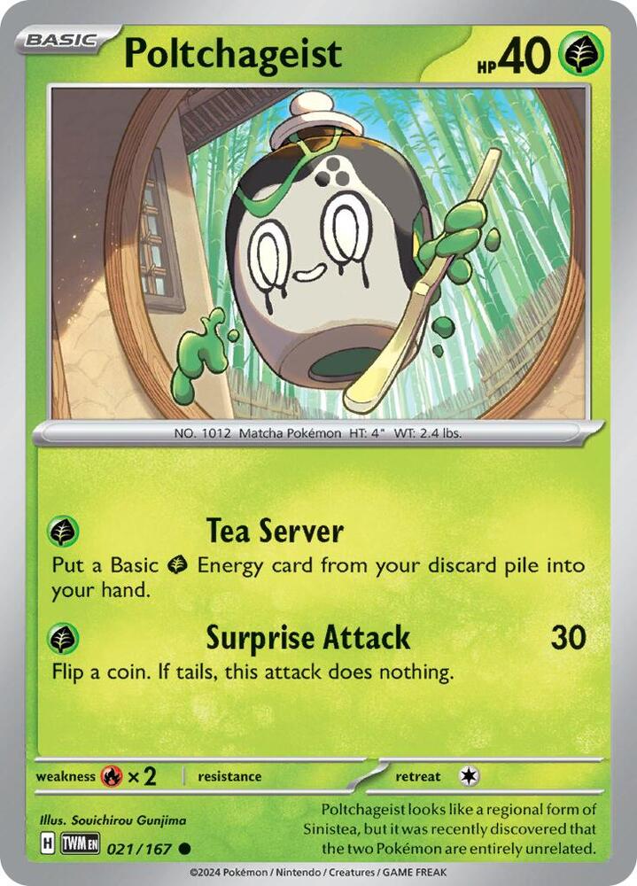 Image for Poltchageist (021/167) (TWM) - Pokemon