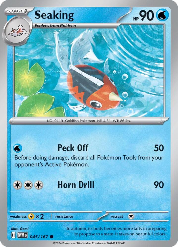 Image for Seaking (045/167) (TWM) - Pokemon