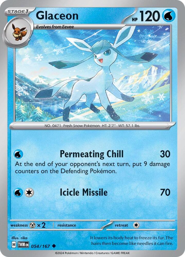 Image for Glaceon (054/167) (TWM) - Pokemon
