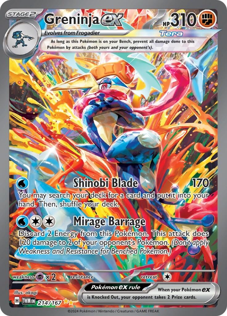 Image for Greninja ex (214/167) (TWM) - Pokemon