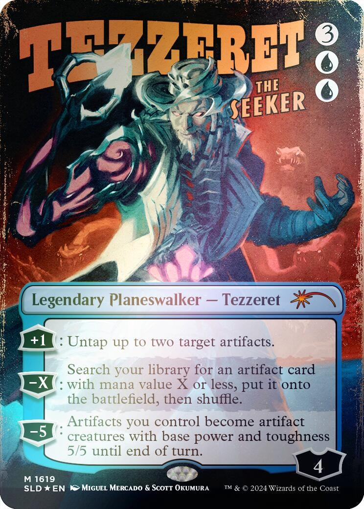 Image for Tezzeret the Seeker (1619) (Rainbow Foil) (1619) - Magic: The Gathering