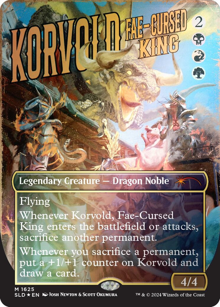 Image for Korvold, Fae-Cursed King (1625) (Rainbow Foil) (1625) (SLD) - Magic: The Gathering