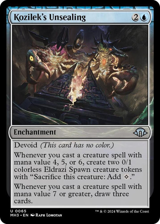 Image for Kozilek's Unsealing (65) - Magic: The Gathering