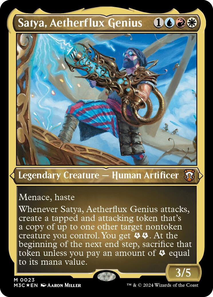 Image for Satya, Aetherflux Genius (Foil Etched) (23) - Magic: The Gathering
