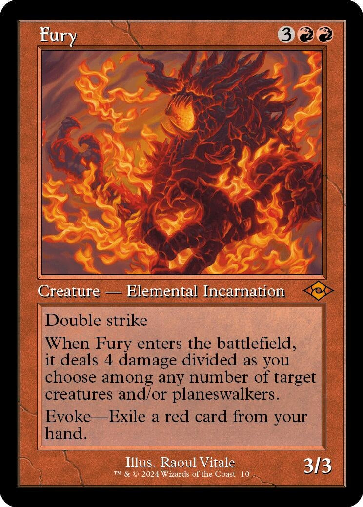 Image for Fury (Retro Frame) (10) - Magic: The Gathering