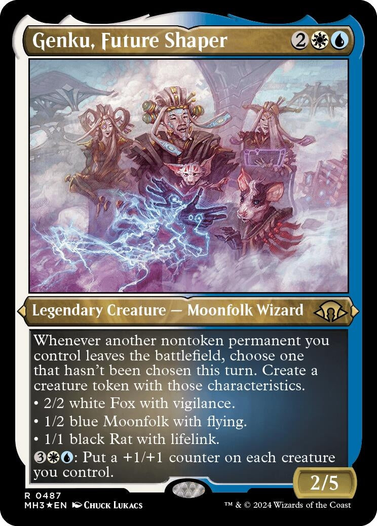 Image for Genku, Future Shaper (Foil Etched) (487) - Magic: The Gathering