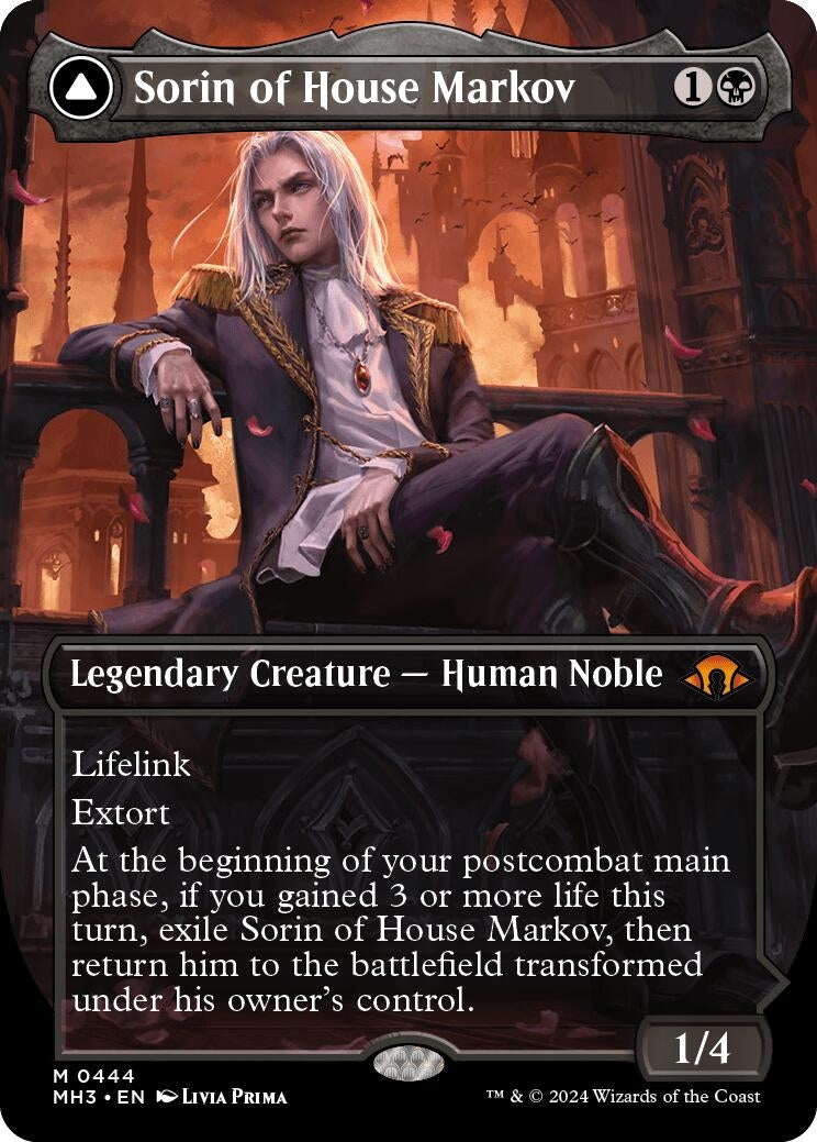 Image for Sorin of House Markov (Borderless) (444) - Magic: The Gathering
