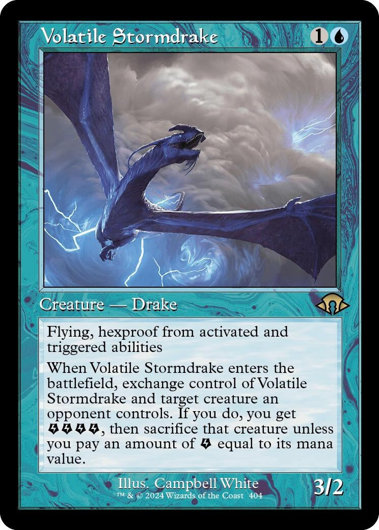 Image for Volatile Stormdrake (Retro Frame) (404) - Magic: The Gathering