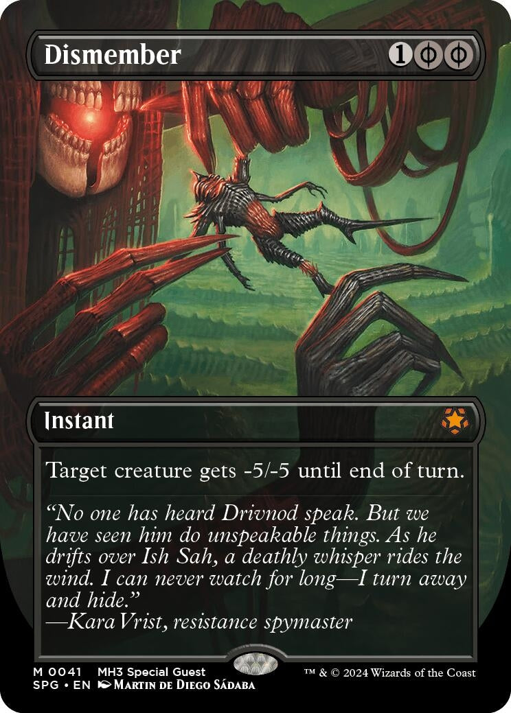 Image for Dismember (Borderless) (41) - Magic: The Gathering