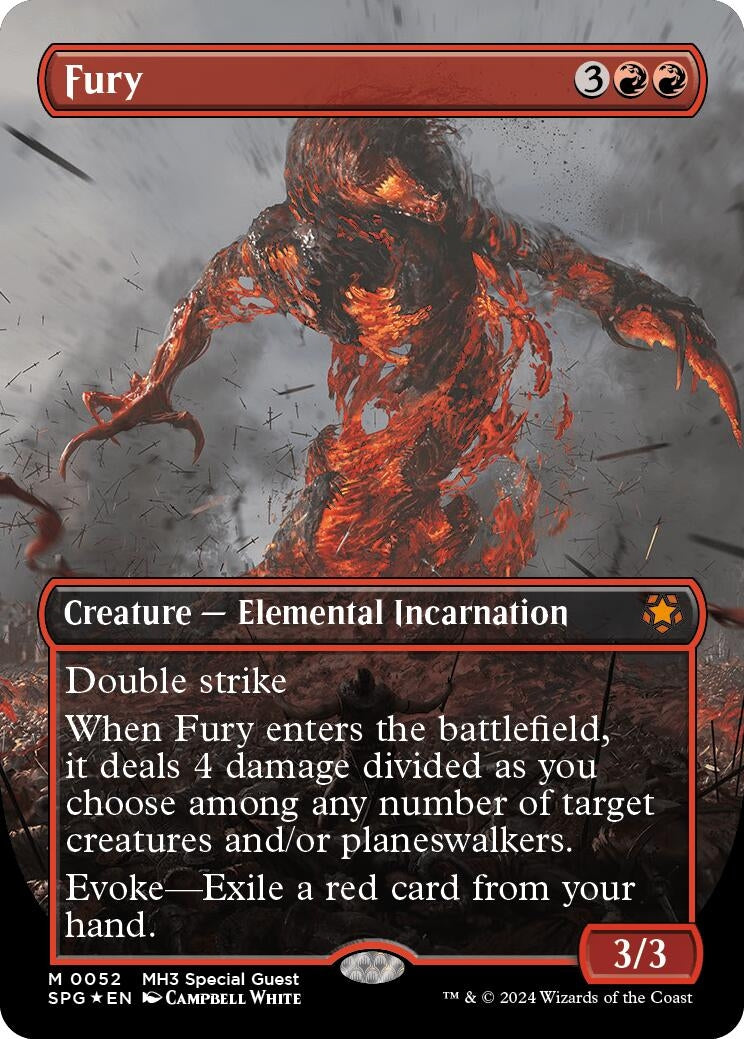 Image for Fury (Borderless) (Textured Foil) (52) - Magic: The Gathering