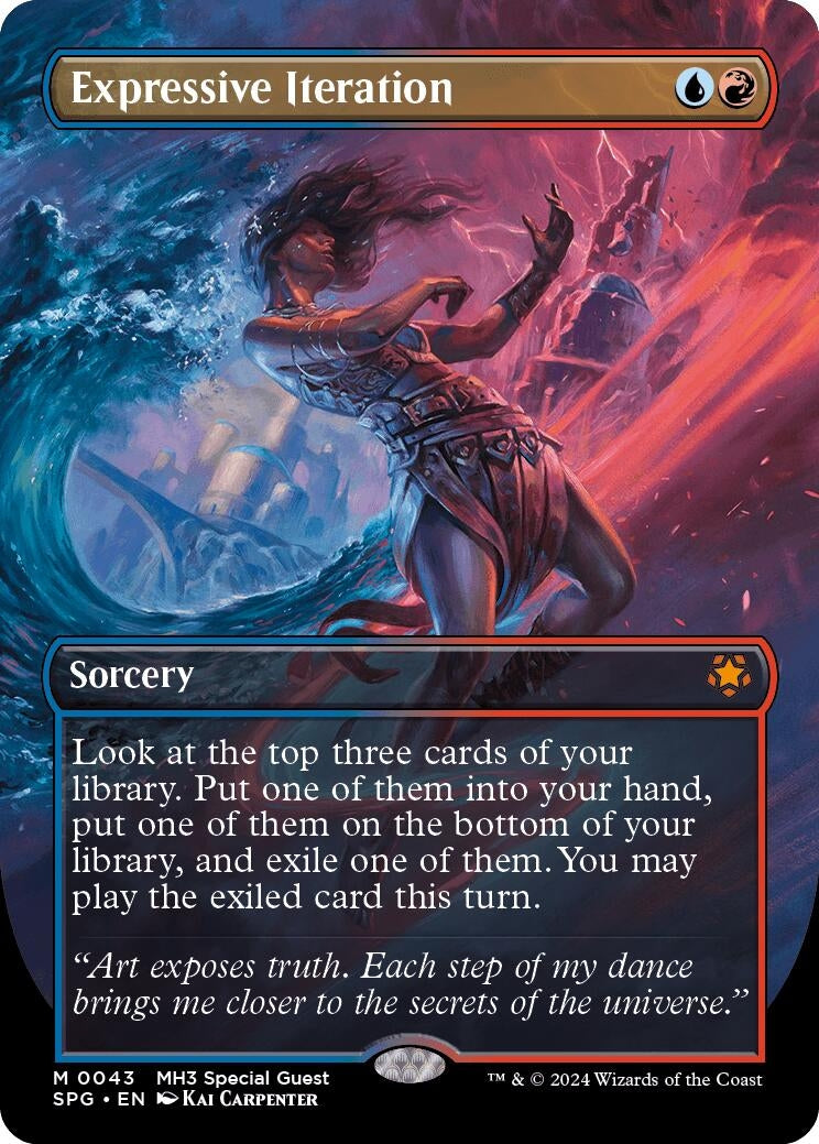 Image for Expressive Iteration (Borderless) (43) - Magic: The Gathering