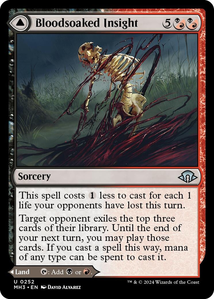 Image for Bloodsoaked Insight (252) - Magic: The Gathering