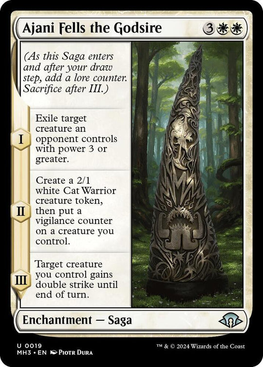 Ajani Fells the Godsire (19) (MH3)