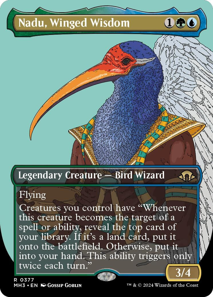 Image for Nadu, Winged Wisdom (Borderless) (377) - Magic: The Gathering