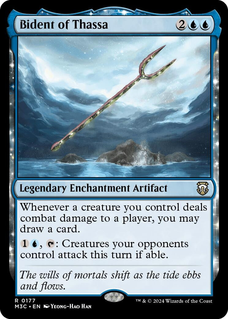 Image for Bident of Thassa (177) (M3C) - Magic: The Gathering