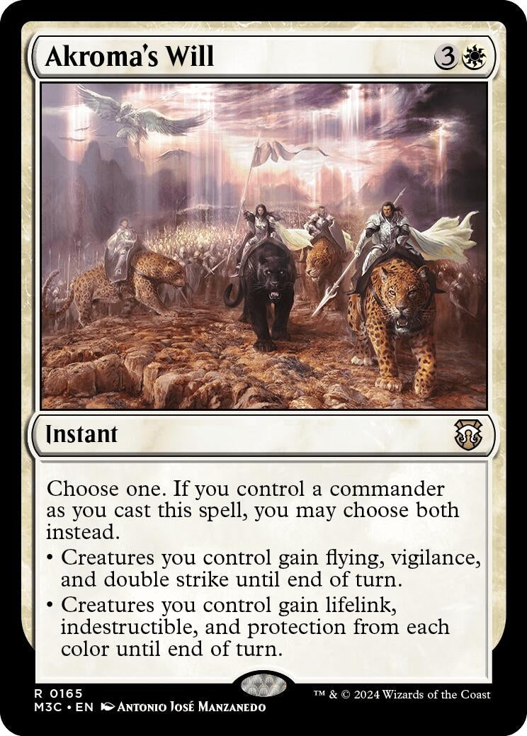 Image for Akroma's Will (Ripple Foil) (165) (M3C) - Magic: The Gathering