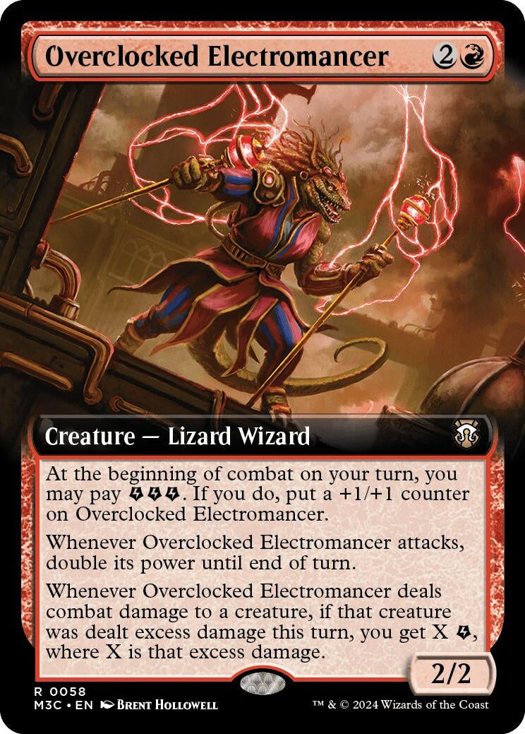 Image for Overclocked Electromancer (Extended Art) (Ripple Foil) (58) - Magic: The Gathering