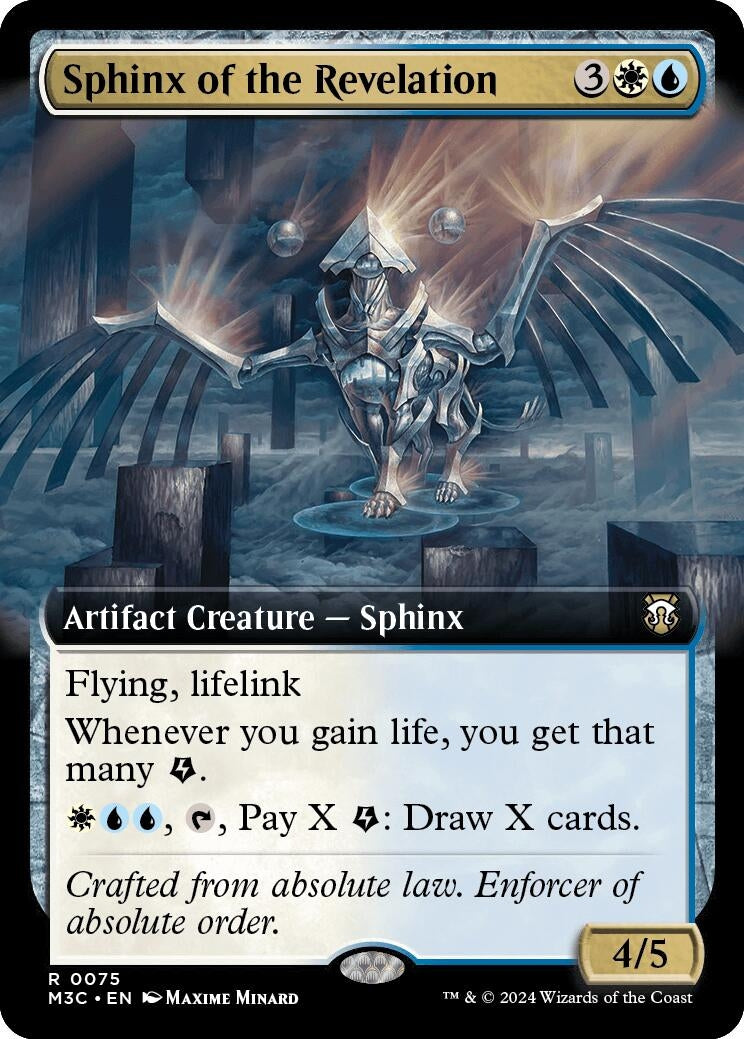Image for Sphinx of the Revelation (Extended Art) (Ripple Foil) (75) - Magic: The Gathering