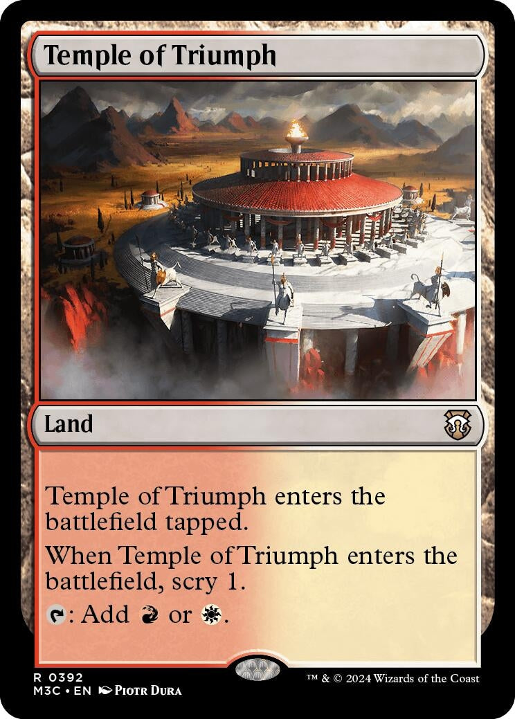 Image for Temple of Triumph (Ripple Foil) (392) (M3C) - Magic: The Gathering