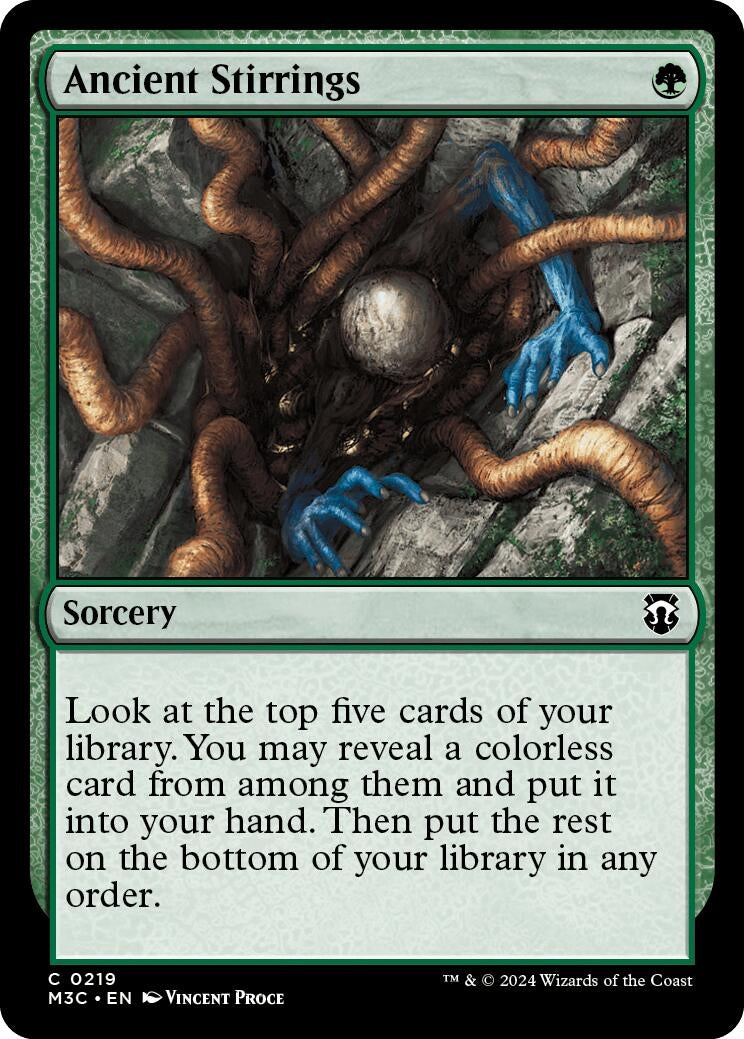 Image for Ancient Stirrings (219) (M3C) - Magic: The Gathering