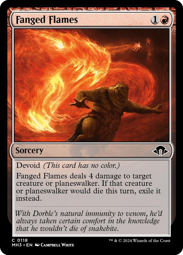 Image for Fanged Flames (118) - Magic: The Gathering