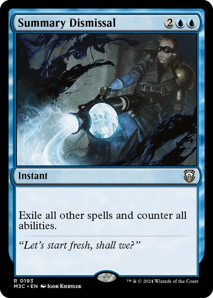 Image for Summary Dismissal (193) (M3C) - Magic: The Gathering