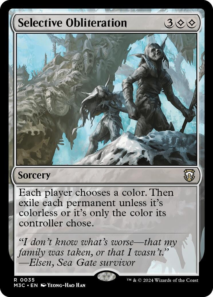 Image for Selective Obliteration (Ripple Foil) (35) (M3C) - Magic: The Gathering