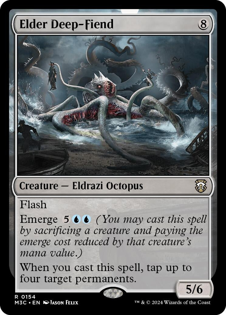 Image for Elder Deep-Fiend (Ripple Foil) (154) - Magic: The Gathering