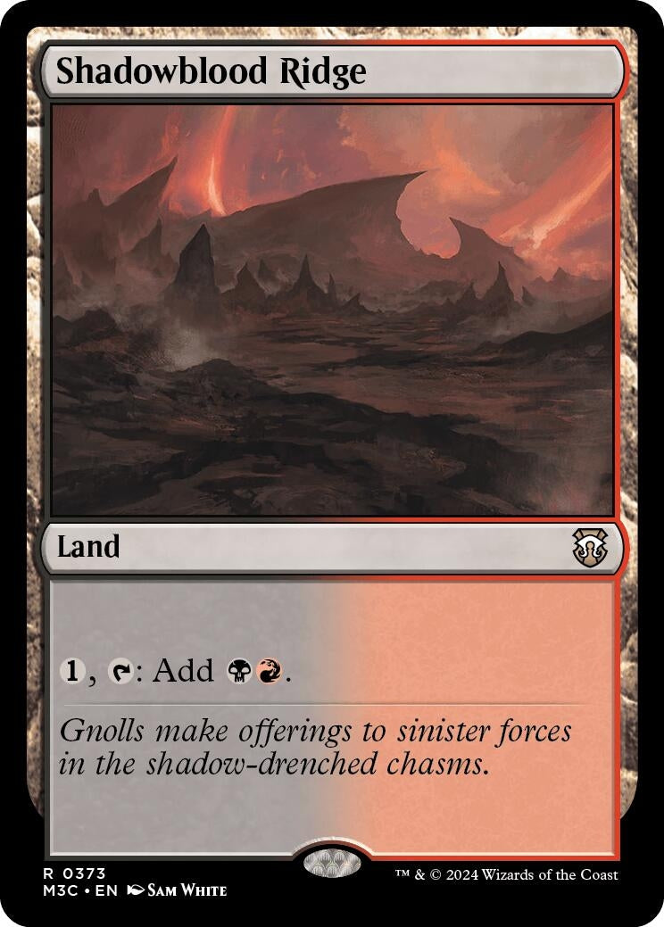 Image for Shadowblood Ridge (373) (M3C) - Magic: The Gathering