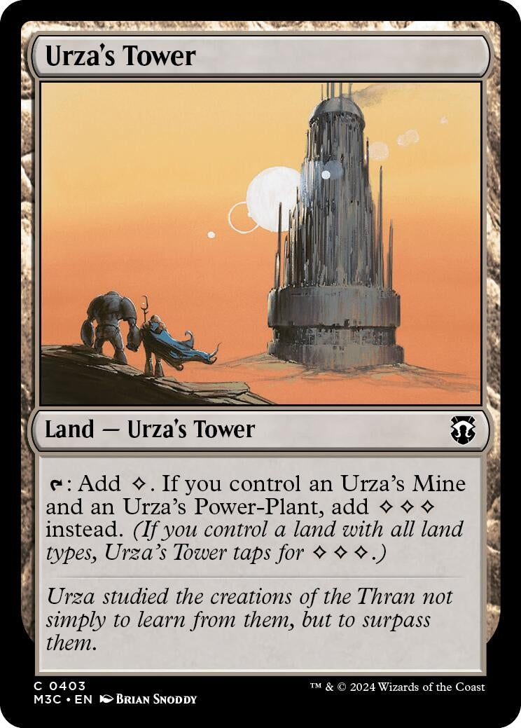 Image for Urza's Tower (Ripple Foil) (403) (M3C) - Magic: The Gathering