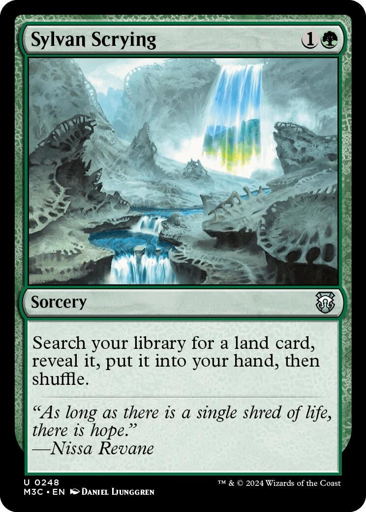 Image for Sylvan Scrying (Ripple Foil) (248) - Magic: The Gathering
