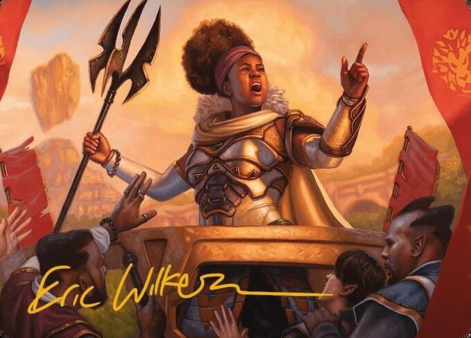Image for Recruiter of the Guard Art Card (Gold-Stamped Signature) (21) (ASMH3) - Magic: The Gathering