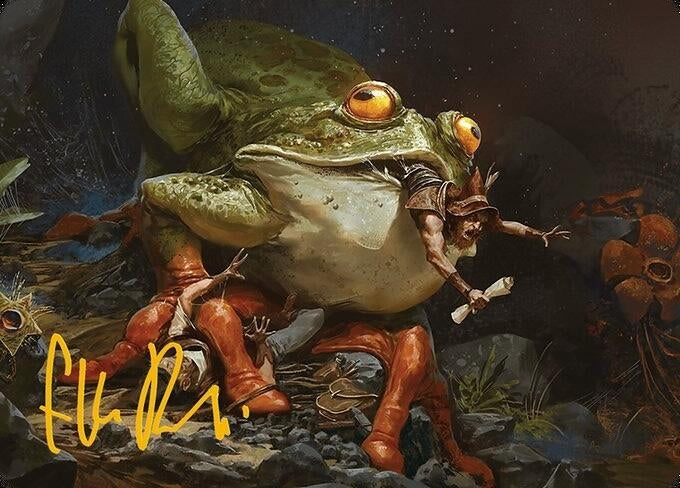 Image for Rampant Frogantua Art Card (Gold-Stamped Signature) (32) (ASMH3) - Magic: The Gathering