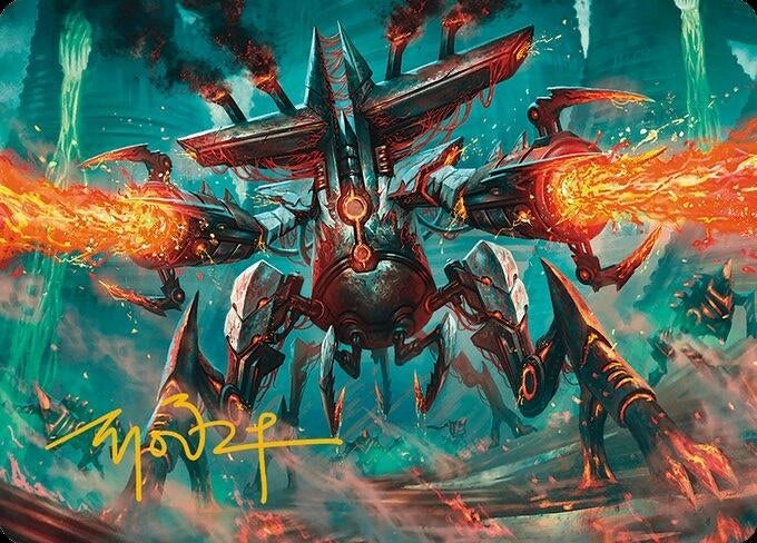 Image for Exterminator Magmarch Art Card (Gold-Stamped Signature) (33) - Magic: The Gathering