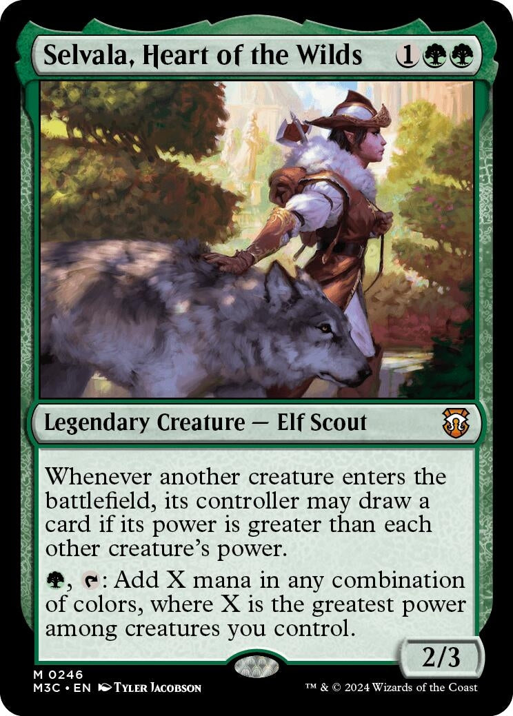 Image for Selvala, Heart of the Wilds (Ripple Foil) (246) (M3C) - Magic: The Gathering