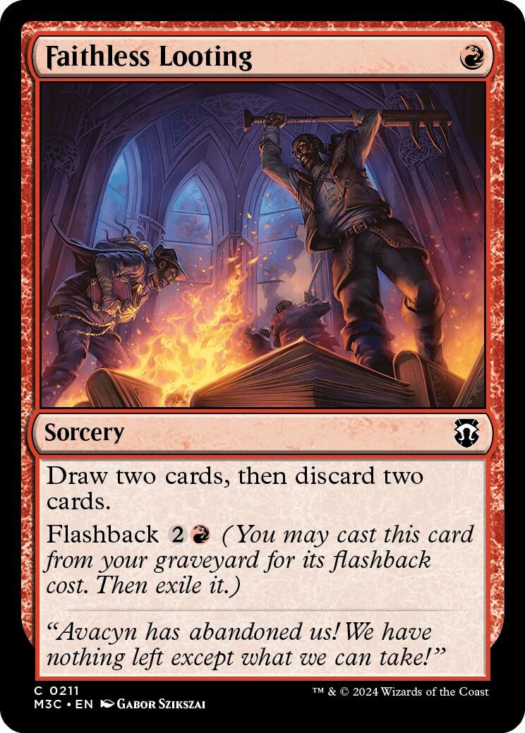 Image for Faithless Looting (Ripple Foil) (211) - Magic: The Gathering