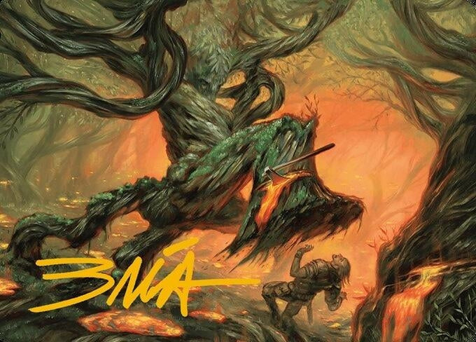 Image for Stump Stomp Art Card (Gold-Stamped Signature) (20) (ASMH3) - Magic: The Gathering