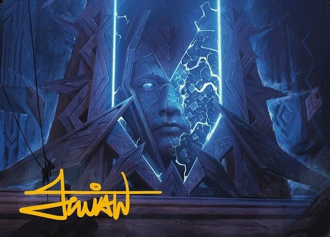 Image for Stone Idol Generator Art Card (Gold-Stamped Signature) (35) - Magic: The Gathering